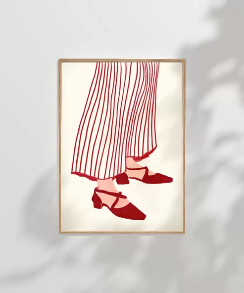 Çerçevesiz Poster Topuklu Şıklık - 6