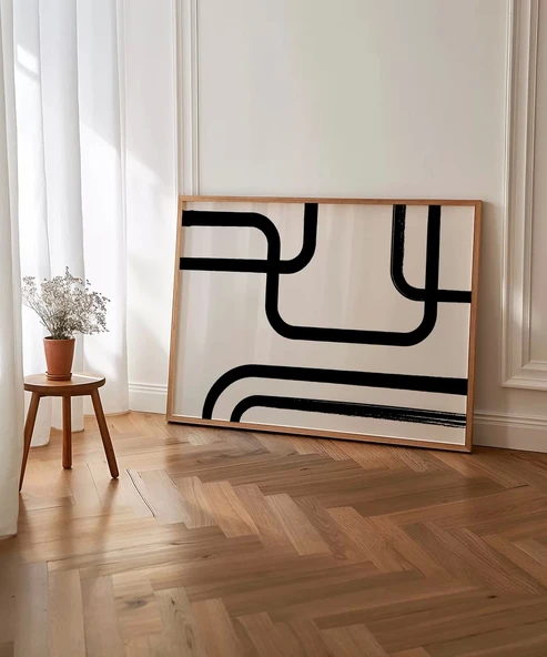 Çerçevesiz Poster Orta Çağ Modern Sanat - Resim 5