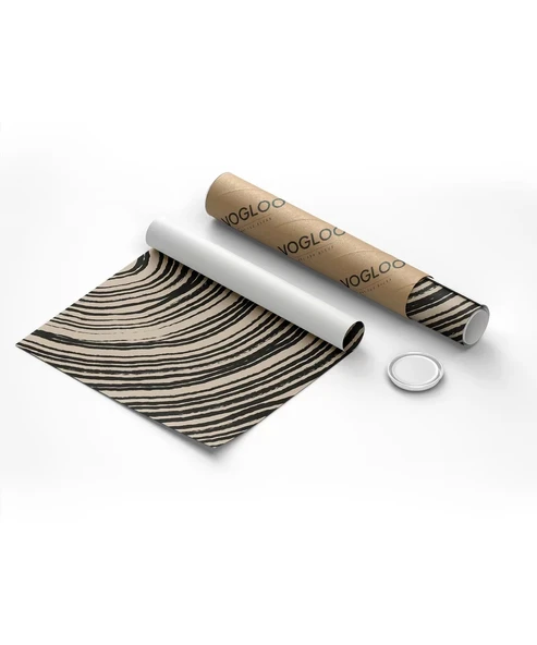 Çerçevesiz Poster Ağaç Kabuğu Halkası Desenli Minimalist - Resim 8