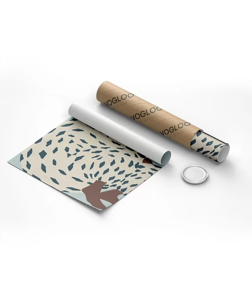 Çerçevesiz Poster Mavi Dokularla Sarılmak - Resim 8