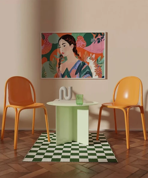 Çerçevesiz Poster Zarif Bir Bakış - Resim 3