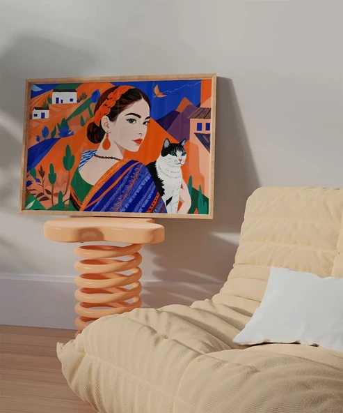 Çerçevesiz Poster Sakinliği Yansıtan - Resim 5