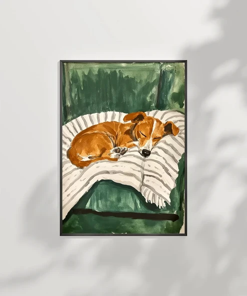 Çerçevesiz Poster Minik Dostun Dinlenişi - Resim 7