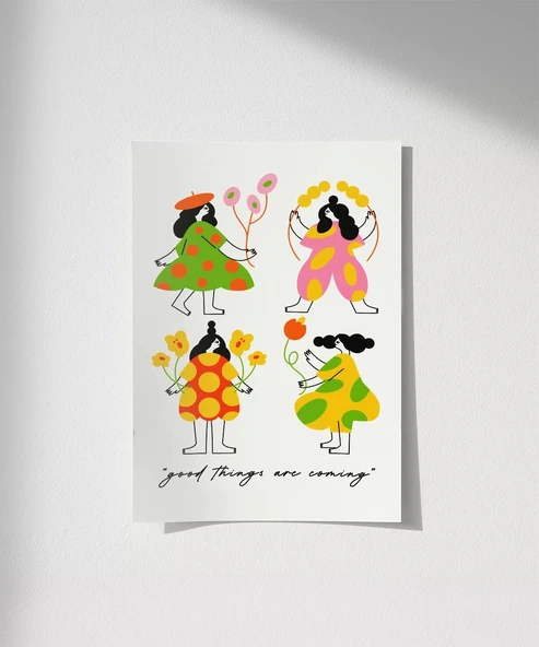 Çerçevesiz Poster Mutlu Günler Yaklaşıyor ürün görseli