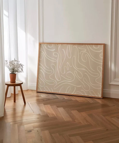 Çerçevesiz Poster Organik Dans - Resim 3