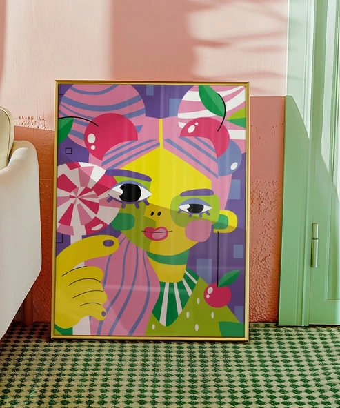 Çerçevesiz Poster Renklerin Tatlı Bahçesi - Resim 4