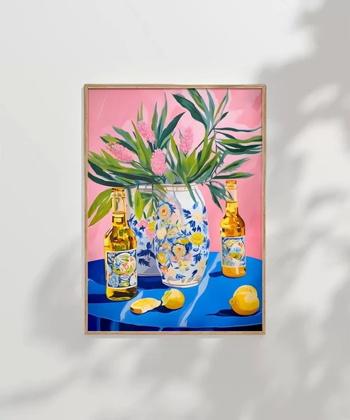 Çerçevesiz Poster Çiçekler ve Lezzet - Resim 7