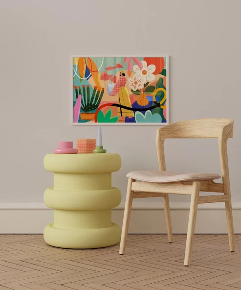 Çerçevesiz Poster Geometrik Duygular - Resim 3