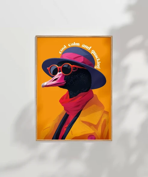 Çerçevesiz Poster Vak Vak Şıklık - Resim 6