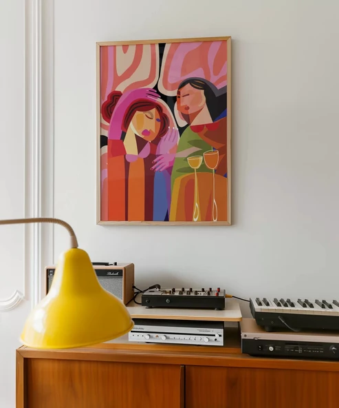 Çerçevesiz Poster Bağların Renkli Yüzü - Resim 3