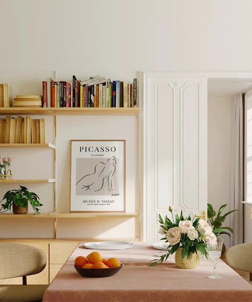 Çerçevesiz Poster Picasso La Femme - Resim 4