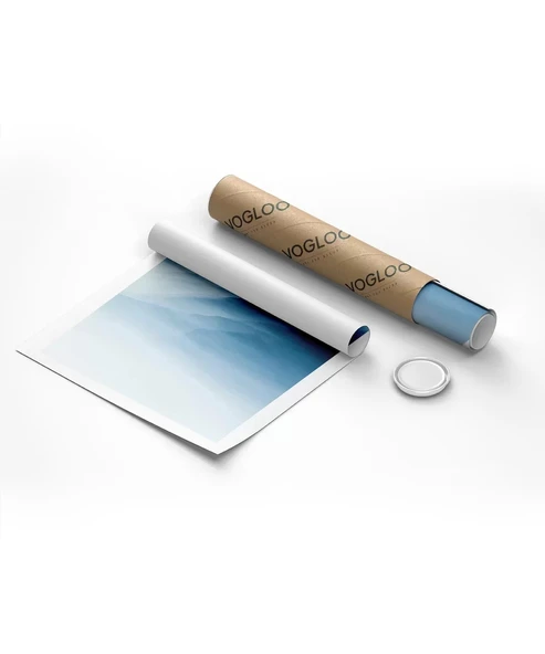 Çerçevesiz Poster Mavi Dağların Sakinliği - Resim 8