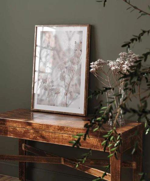 Çerçevesiz Poster Beyazın Sade Güzelliği - Resim 5