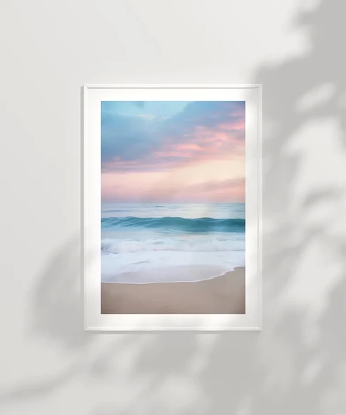 Çerçevesiz Poster Dingin Dalgalar - Resim 2