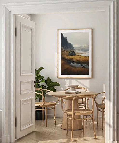 Çerçevesiz Poster Dağların Sessizliği - Resim 4