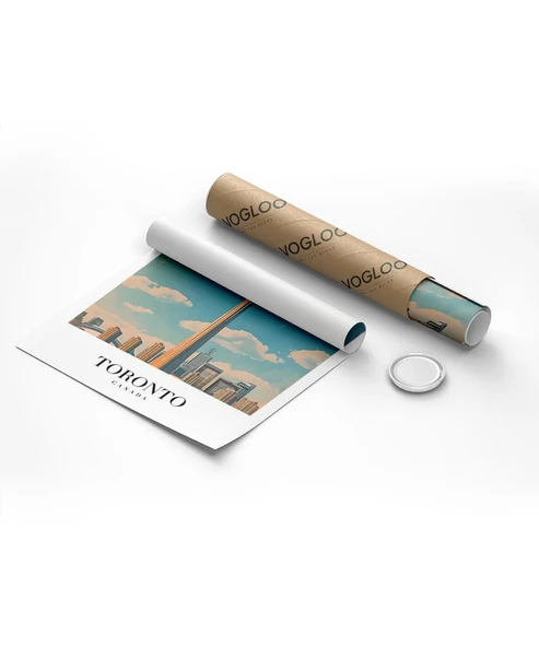 Çerçevesiz Poster Gökyüzüne Dokunan Toronto - Resim 8