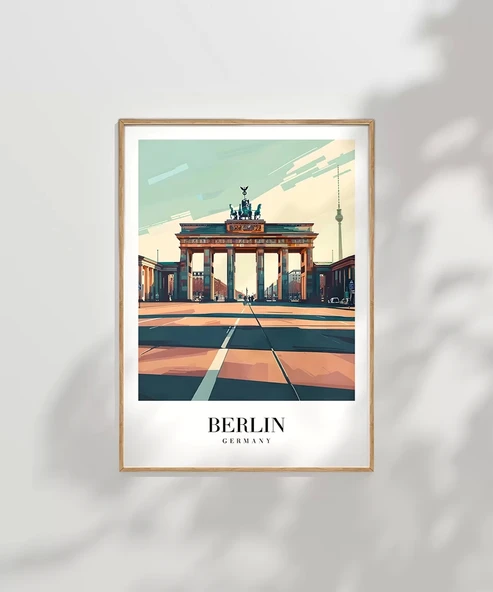 Çerçevesiz Poster Berlin Seyahat - Resim 7
