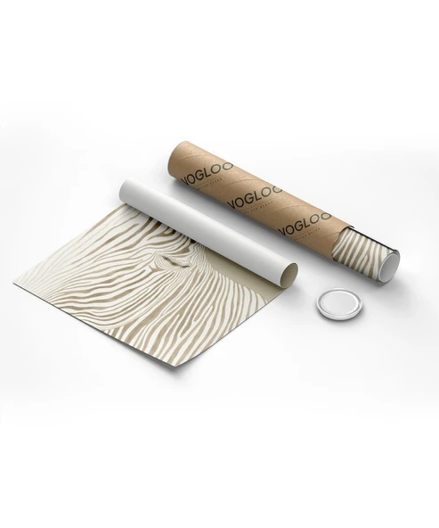 Çerçevesiz Poster Modern Zebra Çizgi Sanatı 2'li - Resim 8