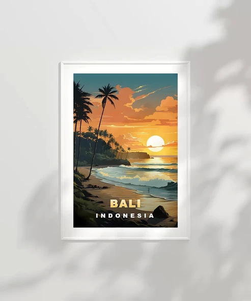 Çerçevesiz Poster Tropikal Zarafet - Resim 2