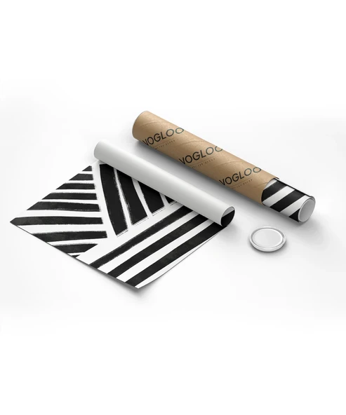 Çerçevesiz Poster Geometrik Siyah-Beyaz Çizgiler 3'lü - Resim 8