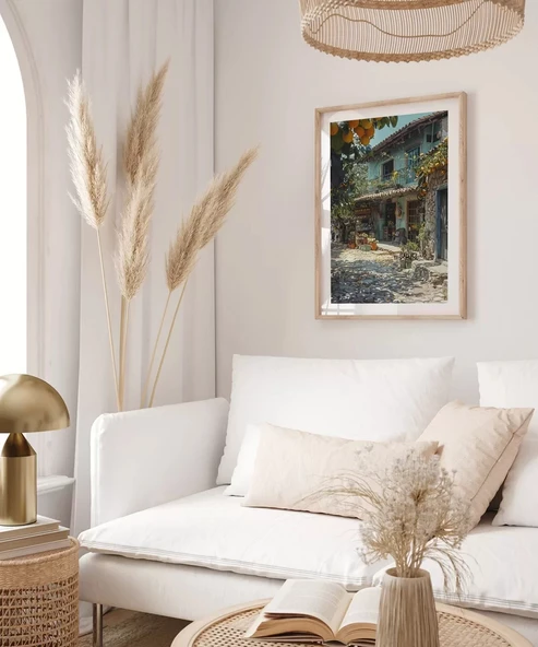 Çerçevesiz Poster Taş Sokakların Huzuru - Resim 4