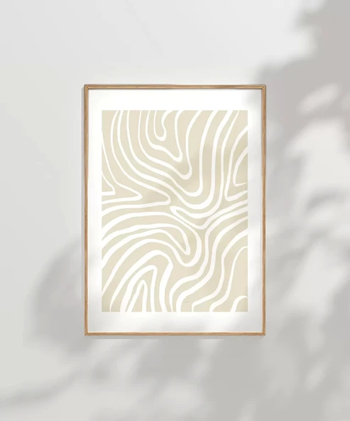 Çerçevesiz Poster Organik Formlar - Resim 6