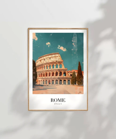 Çerçevesiz Poster Antik Roma Estetiği - Resim 7