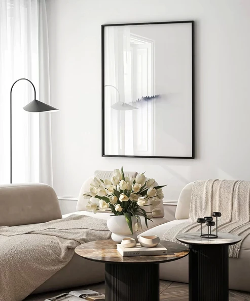 Çerçevesiz Poster Sisli Zirve - Resim 4