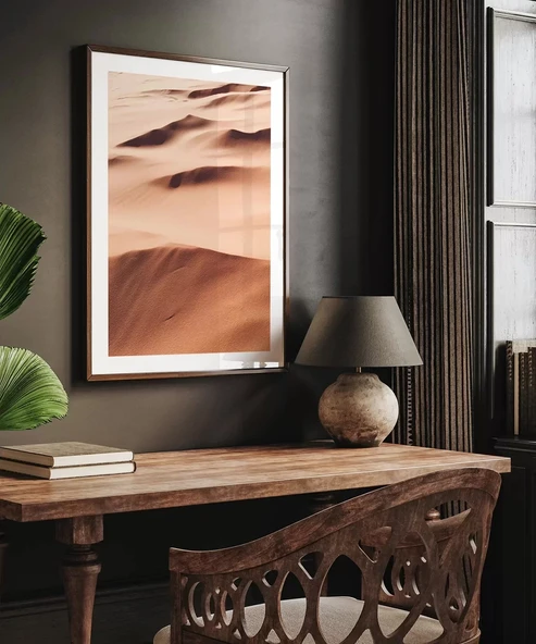 Çerçevesiz Poster Sessiz Çöl - Resim 3