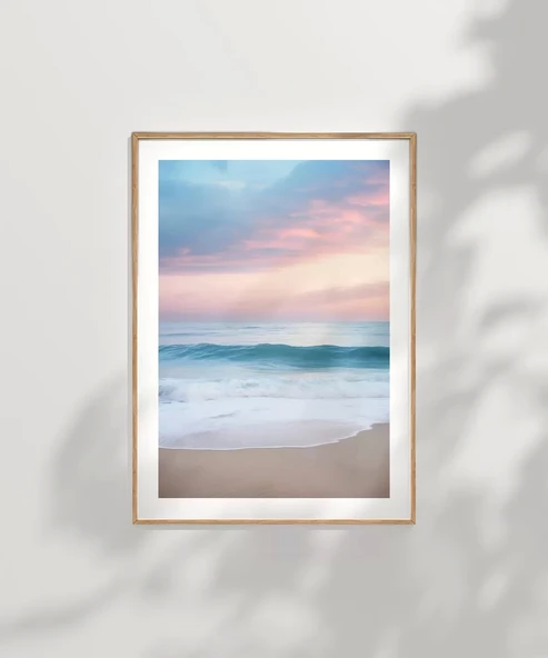 Çerçevesiz Poster Dingin Dalgalar - Resim 7