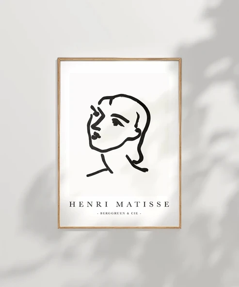 Çerçevesiz Poster Henri Matisse Soyut Portre - Resim 7