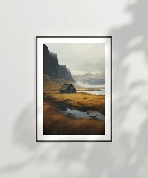 Çerçevesiz Poster Dağların Sessizliği - Resim 6