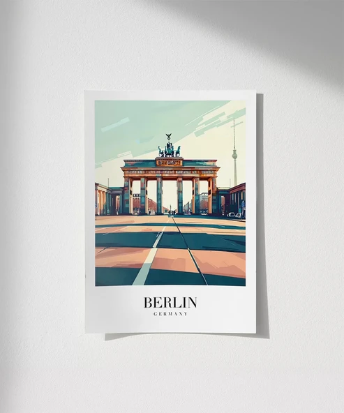 Çerçevesiz Poster Berlin Seyahat ürün görseli