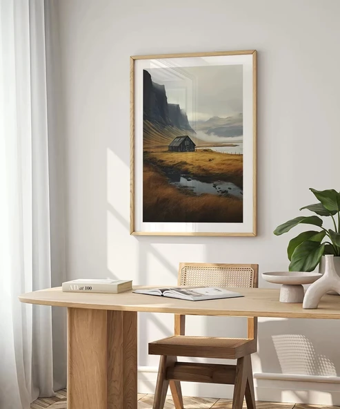 Çerçevesiz Poster Dağların Sessizliği - Resim 3