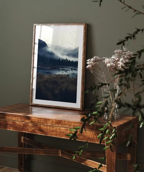 Çerçevesiz Poster Gölün Sessizliği - Resim 4