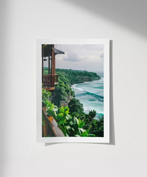 Çerçevesiz Poster Okyanusa Açılan Pencere ürün görseli