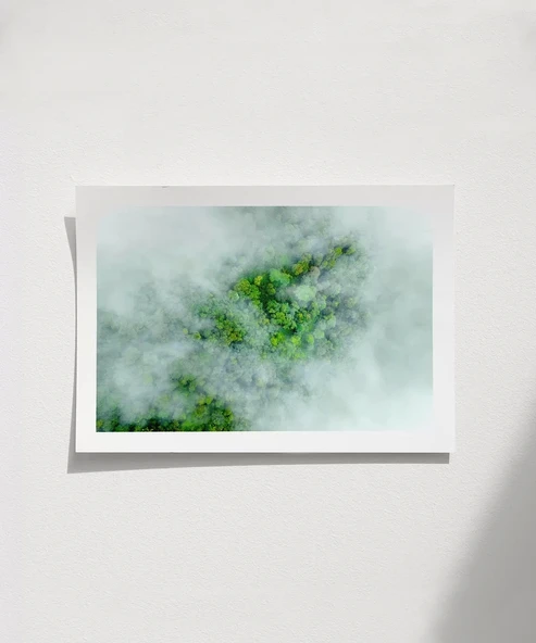 Çerçevesiz Poster Sisli Orman ürün görseli