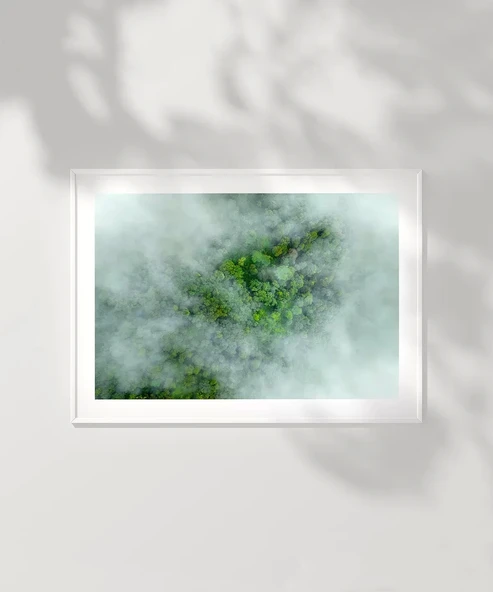 Çerçevesiz Poster Sisli Orman - Resim 2