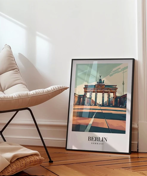 Çerçevesiz Poster Berlin Seyahat - Resim 5