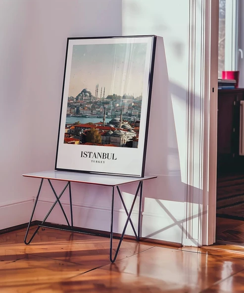 Çerçevesiz Poster Timeless Istanbul Skyline - 3