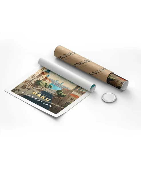 Çerçevesiz Poster Bakü’nün Modern ve Tarihi Yüzü - Resim 8