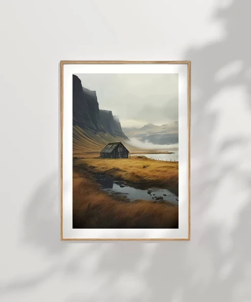 Çerçevesiz Poster Dağların Sessizliği - Resim 7