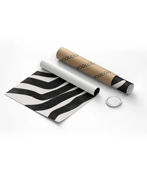 Çerçevesiz Poster Monokrom Zebra Çizgileri 2'li - Resim 8