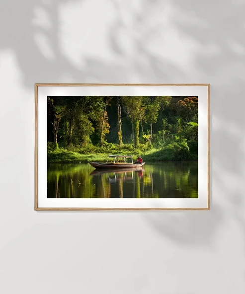 Çerçevesiz Poster Huzurlu Nehir Gezisi - Resim 7