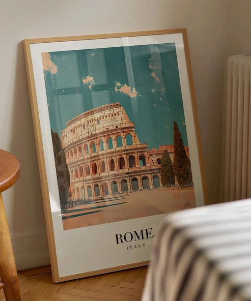 Çerçevesiz Poster Antik Roma Estetiği - Resim 4