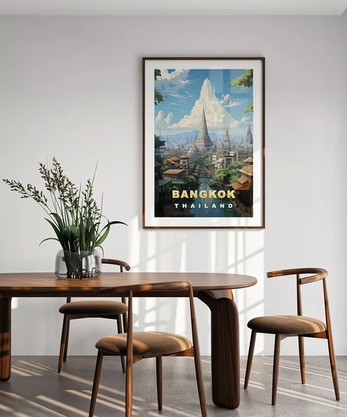 Çerçevesiz Poster Tapınaklar ve Doğa Sanat - Resim 5