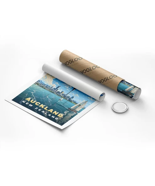 Çerçevesiz Poster Auckland Sanat Baskısı - Resim 8