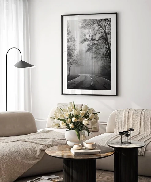 Çerçevesiz Poster Sisli Yolculuk - Resim 4