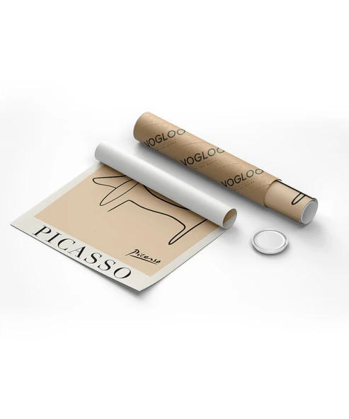 Çerçevesiz Poster Musée d'Orsay İlhamlı Picasso Hayvan Çizimleri 3'lü - Resim 8