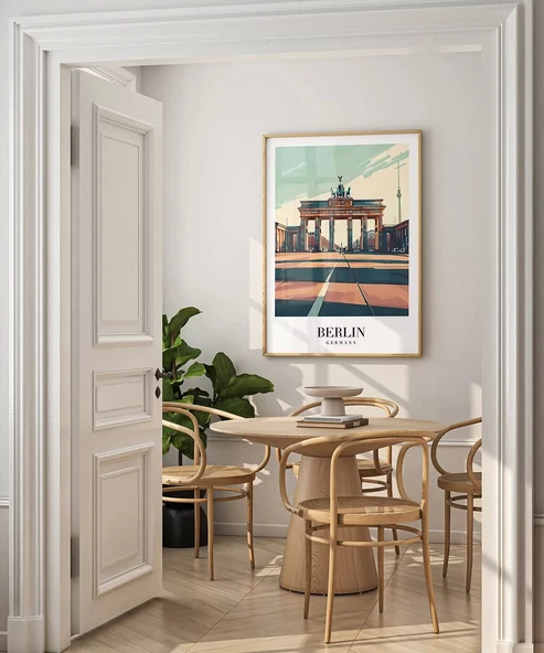 Çerçevesiz Poster Berlin Seyahat - Resim 4